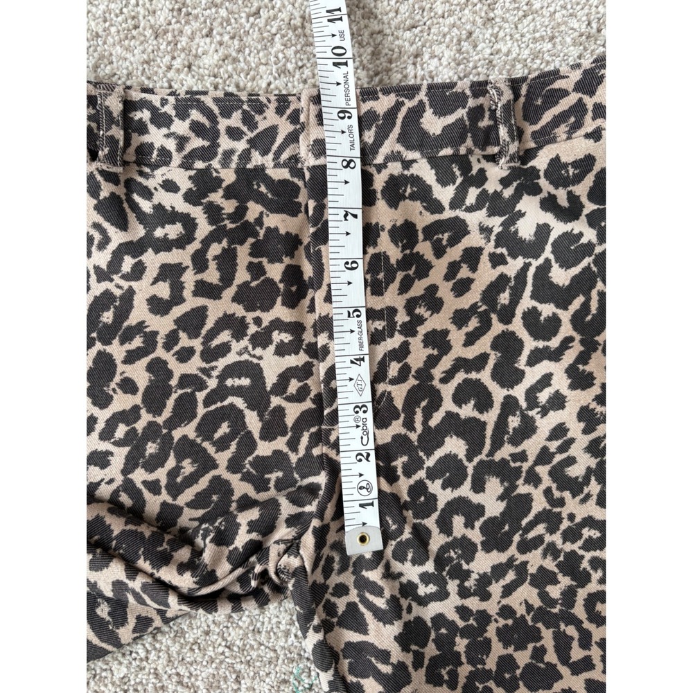 Free People Leopard Print Slim Mob Wife Aesthetic Trousers Indie Animal Print 4 - Picture 5 of 8